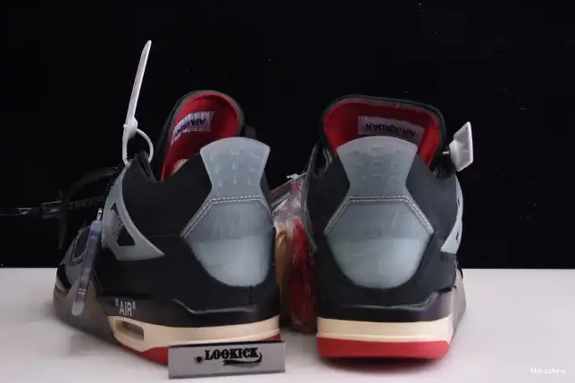 Cheap TBK Off CV9388-001 Air x Bred White Retro 4 Jordan 0524